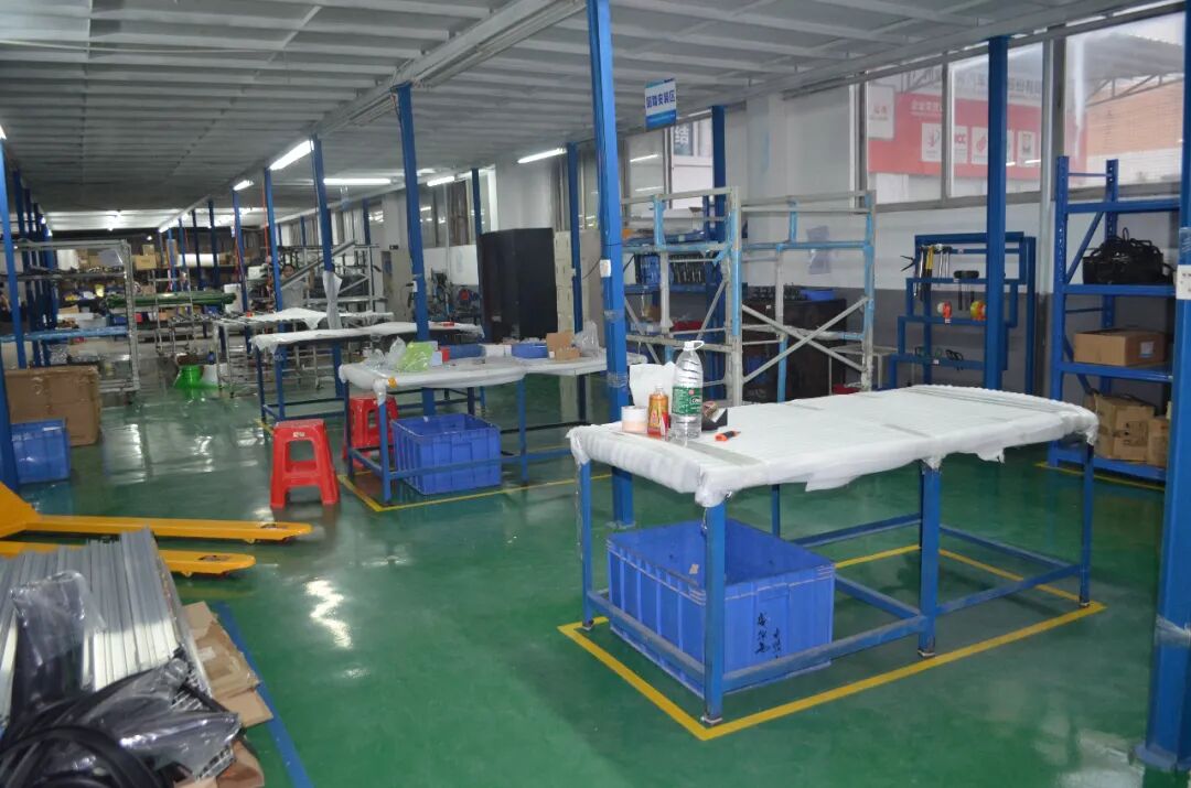 Inside WINFOR's second production base, showing the production line