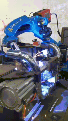 Animation of WINFOR's laser welding robotic production line introduced in 2021